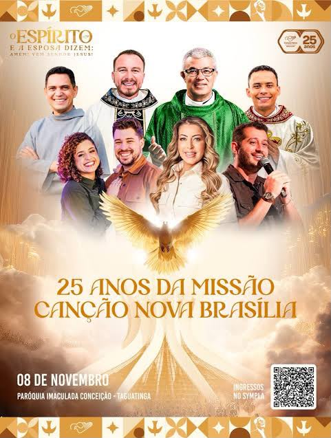 Capa do evento Aniversário de 25 anos, Canção Nova Brasília